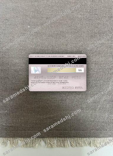 Latvia Citadele bank visa electron card photolook back